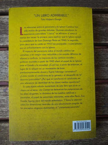 Perón Y La Iglesia Católica - Lila Caimari | MercadoLibre Perón Y La Iglesia Católica - Lila Caimari | MercadoLibre