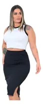 Comprar Cropped E Saia Conjunto Tendência Feminina Moda Blogueira