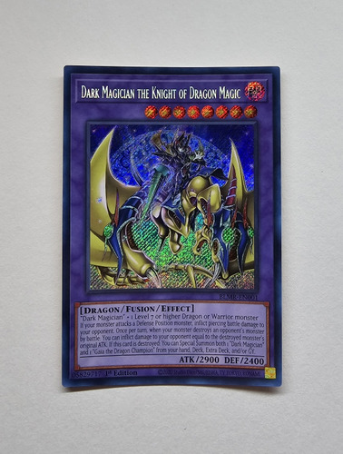 Dark Magician The Knight Of Dragon Magic Secret Rare