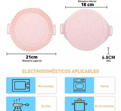 Molde de Silicon para Freidora Aire Circular Reutilizable Calor - Universo  En Línea