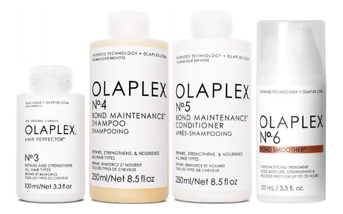 Olaplex N°3 + N°4 + N°5+ N°6 Tratamiento Reparador Intensivo