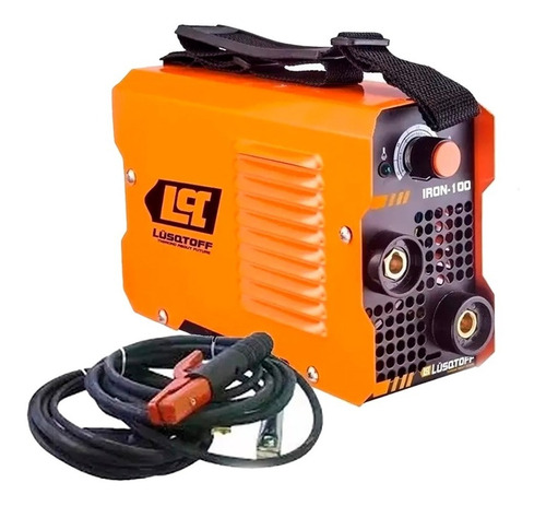 Soldadora inverter Lüsqtoff Iron-100 naranja y negra 50Hz/60Hz 220V