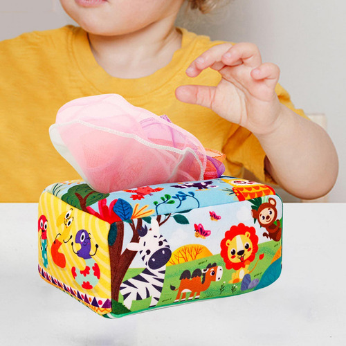Tissue Box Soft High Contrast Toys Para Niños De 1 Estilo B