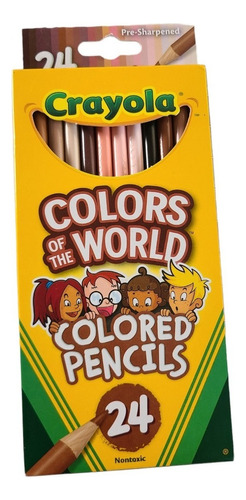 Crayola Colors Of The World 24 Colores De Madera Importados
