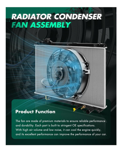 Ventilador De Enfriamiento Del Radiador Scitoo Para Hyundai