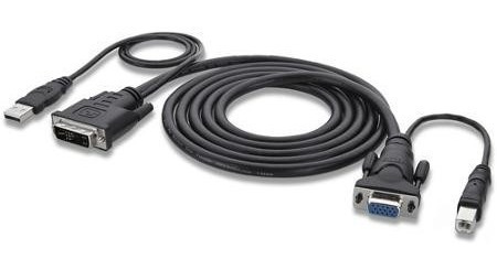 Imagen 3 de 4 de Belkin F3x1962-06 6 Feet All-in-one Kvm Usb Cable Kit Tienda