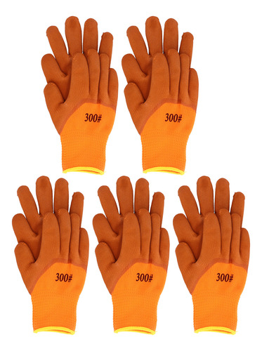 Guantes De Trabajo De Invierno, 5 Pares, Resistentes Al Desg