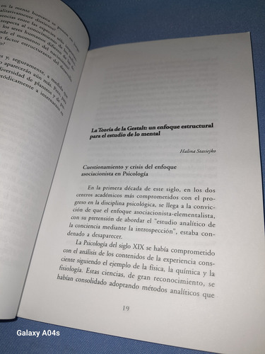 Psicología, La Actividad Mental (Usado)