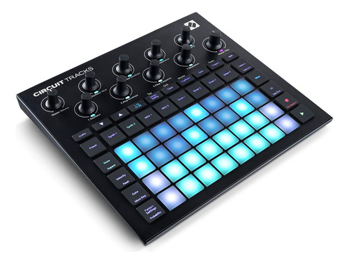 Faixas Do Circuito Groovebox Sequencer Novation Com Sintetiz