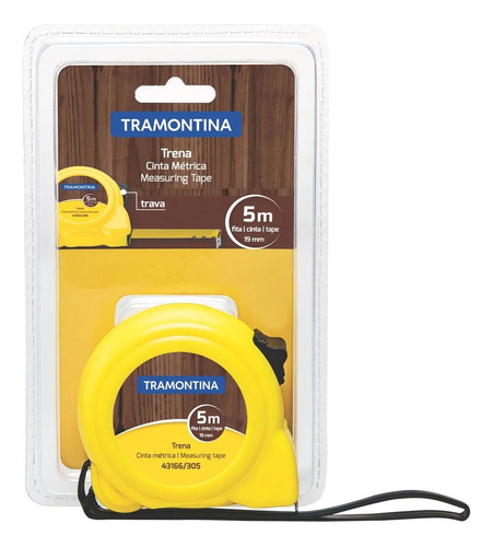 Trena Cinta Metrica 5m Measuring Tape Tramontina Trava