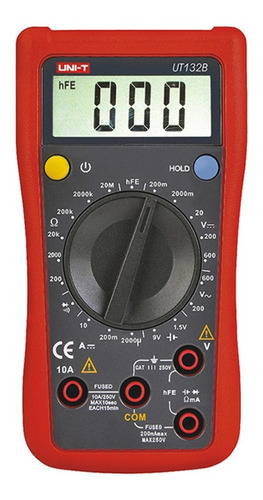 Uni-t Multímetro Tester Digital Portátil Ut132b 250v 10a