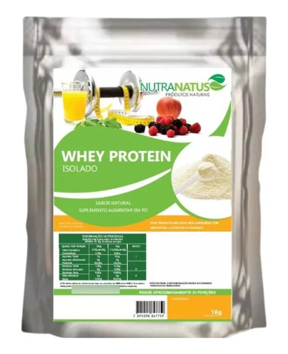 Whey Protein Isolado Do Leite Importado Eua Com Laudo 1kg