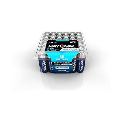 Rayovac Aa 36-pack De Baterías Alcalinas De Alta Energía Con