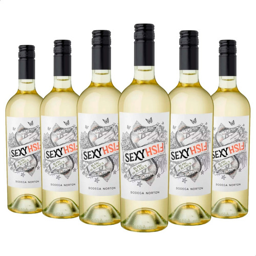 Vino Blanco Sexy Fish Blanc De Blancs Norton - Pack X6 Unid