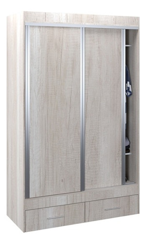 Ropero Placard Vestidor Con 2 Puertas 136 X 220 X 60 Cod 522