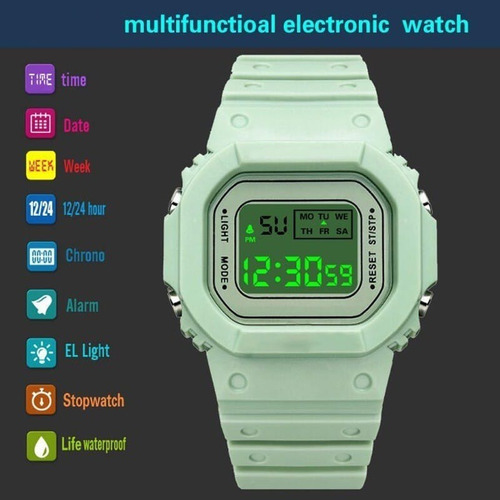 Imagen 6 de 8 de Reloj Digital Deportivo Estilo Coreano - Asis