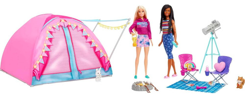 Barbie Casa De Campaña It Takes Two Campamento + 2 Muñecas