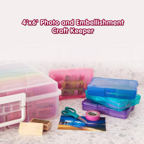 . Estuches De Fotos Y Organizador De Manualidades Multicolor