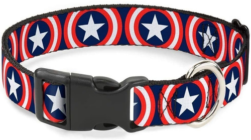 Collar De Gato Breakaway Capitan America Escudo Repetir Az