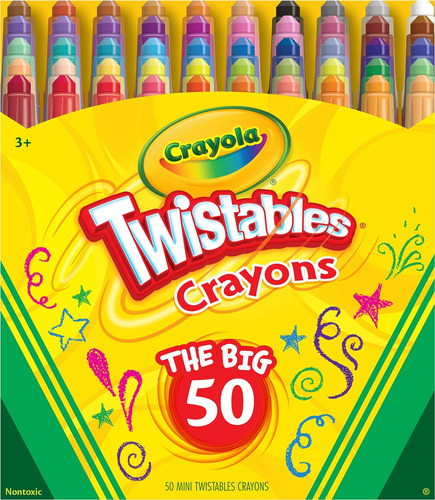 Crayones Crayola Twistables No Toxicos/multicolor/50unidades