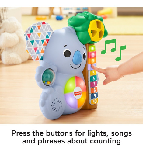 Imagen 3 de 4 de Fisher Price Koala Interactivo Contando Para Bebés + Sonidos