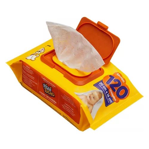 Kit C/3 Toalhas Umedecidas Piquitucho Premium 120 Un
