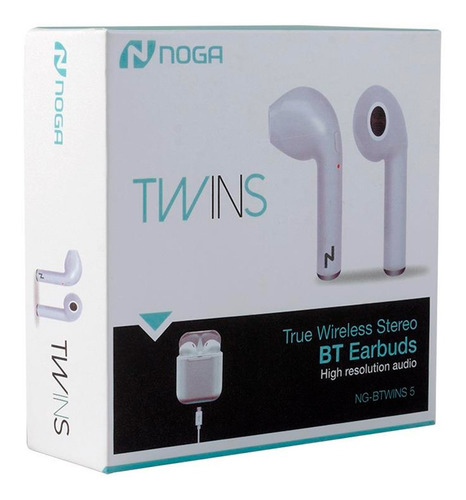 Auriculares In Ear Bluetooth Twins 5 Manos Libres Noga