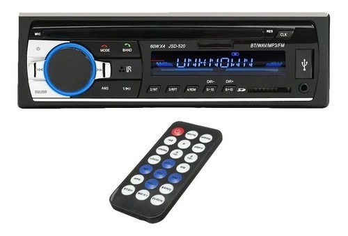 Estéreo para auto Infinity JSD-520 con USB, bluetooth y lector de tarjeta SD