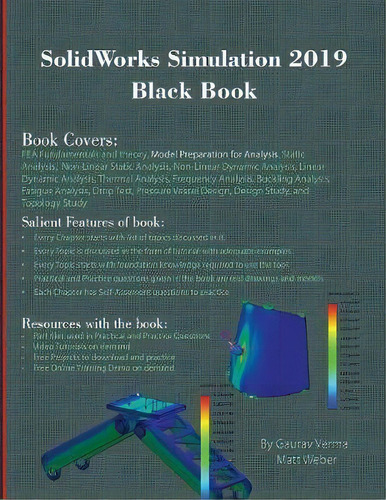 Solidworks Simulation 2019 Black Book, De Gaurav Verma. Editorial Cadcamcae Works, Tapa Blanda En Inglés