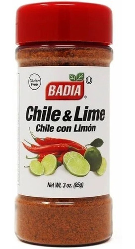 Imagen 1 de 5 de Chile Y Lima Badia 85 Gr Kosher Sin/tacc