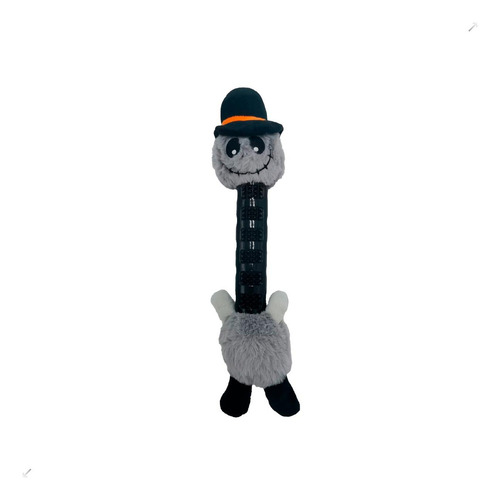 Brinquedo Pelúcia Fantasma Com Mordedor Cinza Savana Pet Ú