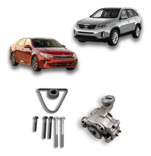 Kit Bomba De Óleo Com Engrenagem Kia Optima Sorento 2.4 16v