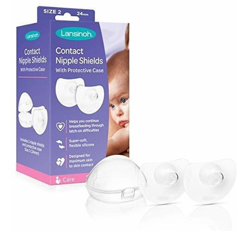 Lansinoh Contact Nipple Shield With Carrying Case 2 Cuenta 2