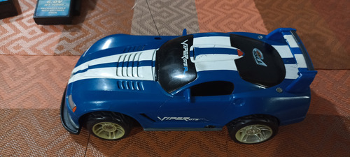 Carro De Radio Control Dodge Viper Gtsr De Tyco Rc Azul Capitán América (Usado)