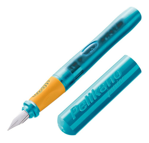 Caneta Tinteiro Pelikano Junior Turquoise Para Destros Cor da tinta Opcional Cor do exterior Azul