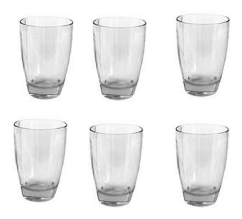 Imagen 1 de 3 de Set De 6 Vasos Durax Alto Pampa 400cc