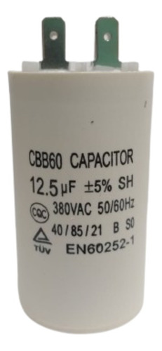 Capacitor Arranque 12.5 Uf 400v 50/60 Hz 