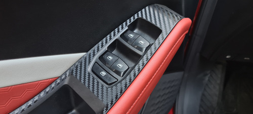 Kit Completo Sticker Puertas Y Panel Central Mg Gt 2022 2023 Color Fibra De Carbono