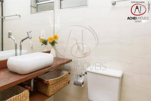 Imagem 16 de 30 de Apartamento Com 2 Dormitórios, 2 Suítes, 3 Banheiros E 1 Vaga Coletiva Suficiente À Venda, 92 M² Por R$ 535.000 - Boqueirão - Santos/sp - Ap10536