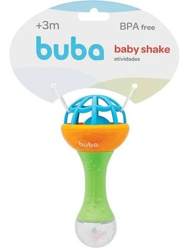 Chocalho Baby Shake Atividades Para Bebê - Buba