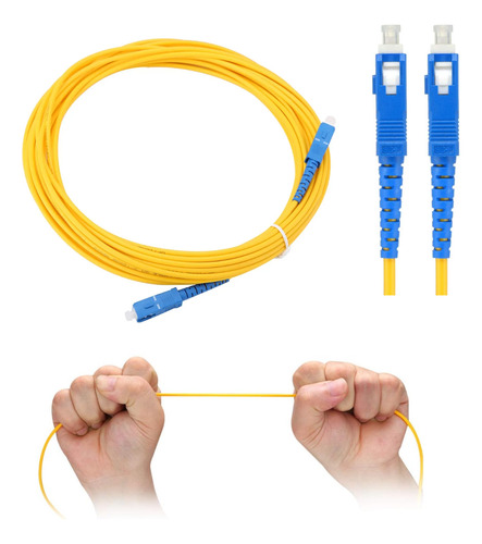 3 Metros Cable Fibra Óptica Conexión Puente Extensión