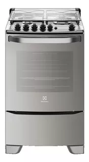 Estufa Electrolux 56GXQ a gas/eléctrica 4 quemadores acero inoxidable 220V puerta con visor 59.3L