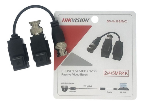 Par De Balun Hikvision Ds-1h18s/e(c) 4k Calidad Premium