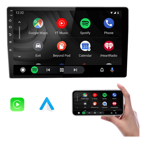 Radio De Coche Android 10 Con Pantalla Táctil De 10,1 , 2+32