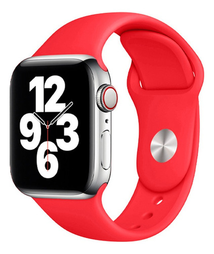 Malla Para Apple Watch En Silicona 38 - 40 - 42 - 44mm 