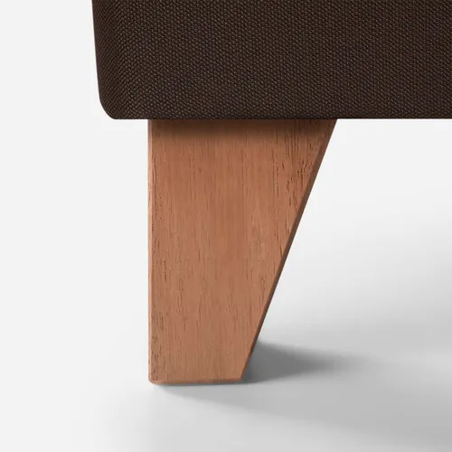 Base Cama Europea Rosen 1,5 Plazas 105 X 200 Cm Chocolate