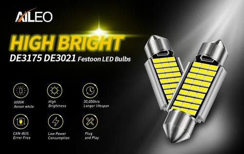 Imagen 2 de 9 de Led Mapa Techo Cortesia Domo Canbus Free Auto 21import