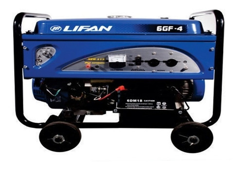 Generador portátil Lifan 6GF-4 6500W monofásico con tecnología AVR 220V