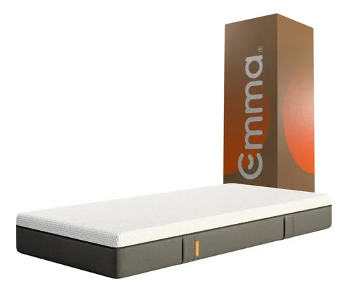 Colchão Emma Original Solteiro - Tecnologia Alemã Cor Branco/cinza