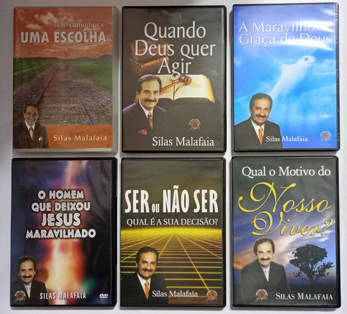 Kit Com 6 Dvds Do Pastor Silas Malafaia Originais E Novos K3